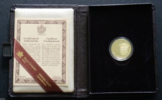 1984 Canada $100 Gold Proof Coin Jacques Cartier In Case With Bu Cond. photo