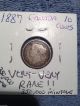 1887 Canada 10 Cent Silver Coin Rare Date And Coins: Canada photo 1