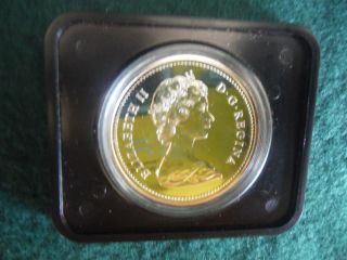 1975 Canadian Calgary Stampede 100th Anniversary Silver Dollar Proof & Case photo