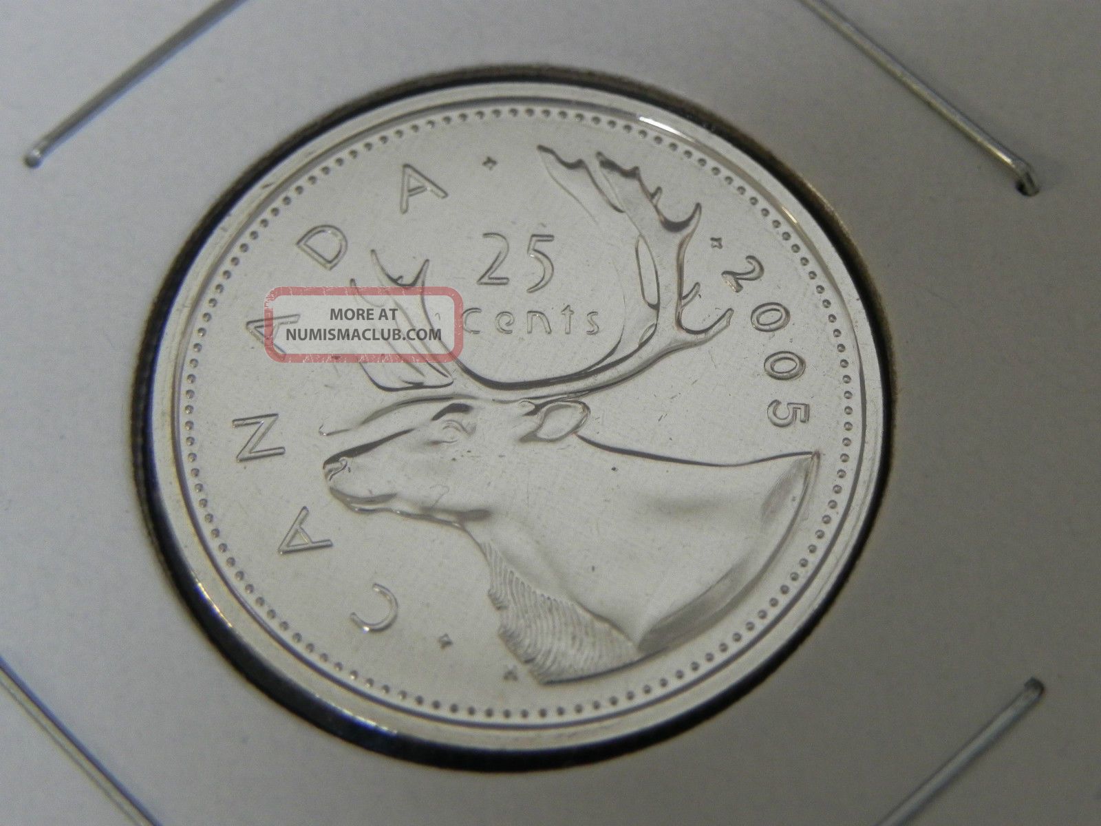 2005p Ms Unc Canadian Canada Caribou Quarter Twenty Five 25 Cent Coins: Canada photo