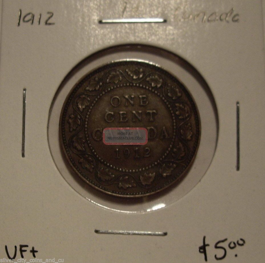 Canada George V 1912 Large Cent - Vf+ Coins: Canada photo