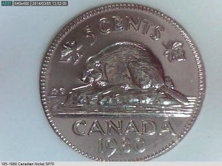 1980 Canadian 5 Cents Sp - 70 photo