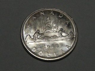 1966 Canadian Silver Dollar (bu) 3362 photo