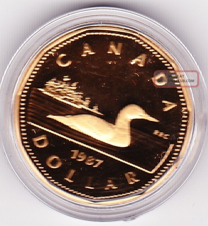 1987 Loon Canadian Dollar Proof 1987-loon-canadian-dollar-proof