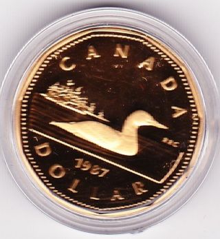 1987 Loon Canadian Dollar Proof photo