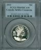2002 Canada Jubile Silver 50 Cents Pcgs Pr69 Ultra Heavy Cameo Finest Spotting Coins: Canada photo 1