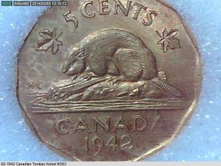 1942 Canadian 5 Cents Ms - 63 photo
