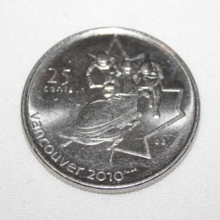 2008 Canada Quarter 25 Cents - Vancouver 2010 Olympics Bobsleigh C25 - 014 photo