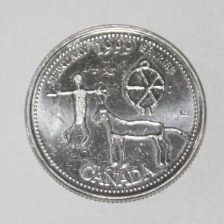 1999 Canada Quarter 25 Cents - Millenium Series February Commemorative C25 - 032 photo