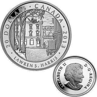 1 Oz Fine Silver Coin - Toronto Street Winter Morning - Mintage 7000 photo