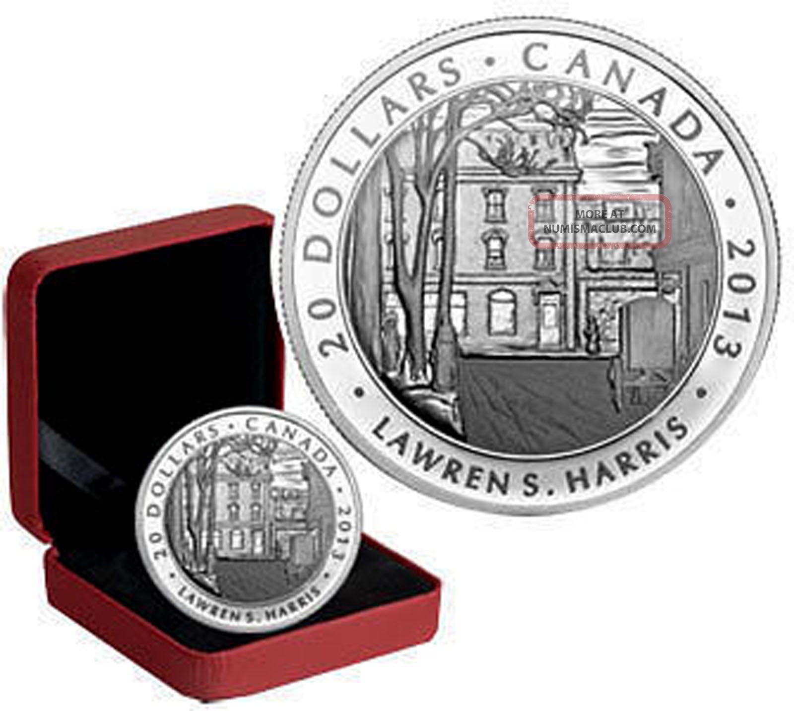 1 Oz Fine Silver Coin Toronto Street Winter Morning Mintage 7000