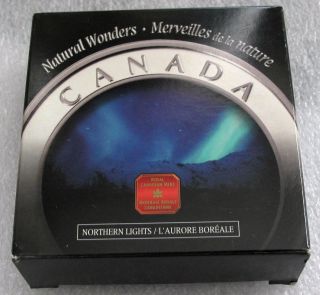 2004 Canada 9999 - 1 Oz.  Silver $20 Dollar Coin Proof Aurora Borealis photo