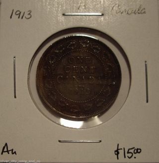 Canada George V 1913 Large Cent - Au photo