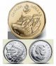 2010 Royal Canadian Navy $1 Coin,  25 Cent Coin & Stamps Coins: Canada photo 2