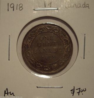 Canada George V 1918 Large Cent - Au photo