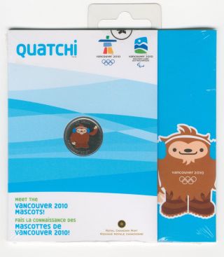 2010 Canada Olympic Mascot Painted Quatchi Quarter photo