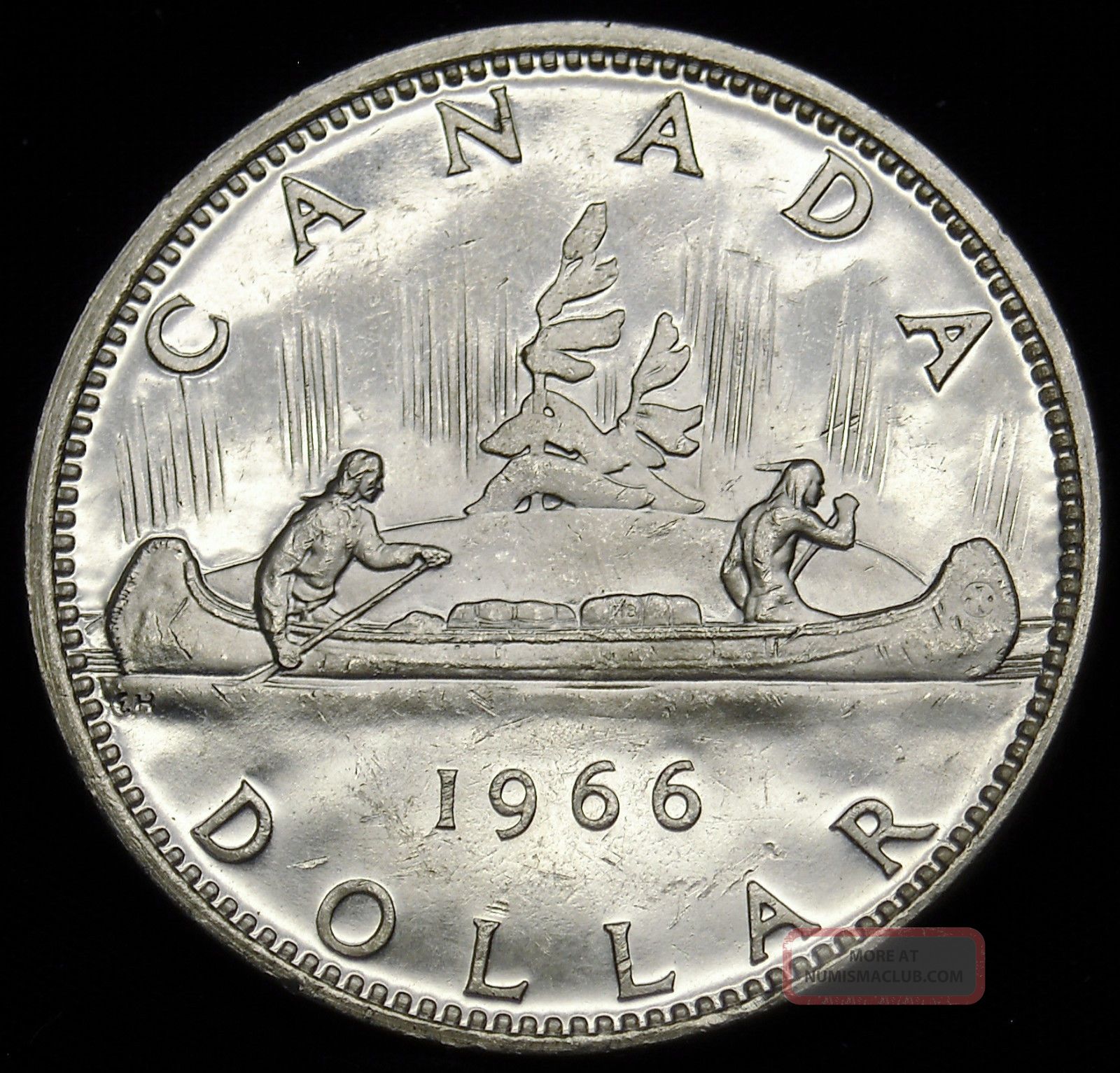 1966 Canadian Silver Dollar 600 Actual Silver Weight As Pictured S h H553