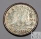 1956 Au/bu Canada Elizabeth Ii 2nd Toned Silver 10 Cents Canadian Coin. Coins: Canada photo 1