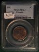 1912 25c Canada 25 Cents Pcgs Ms - 63 Coins: Canada photo 2
