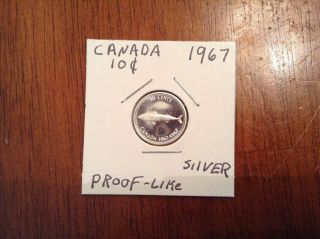 1967 Silver Canadian Dime photo