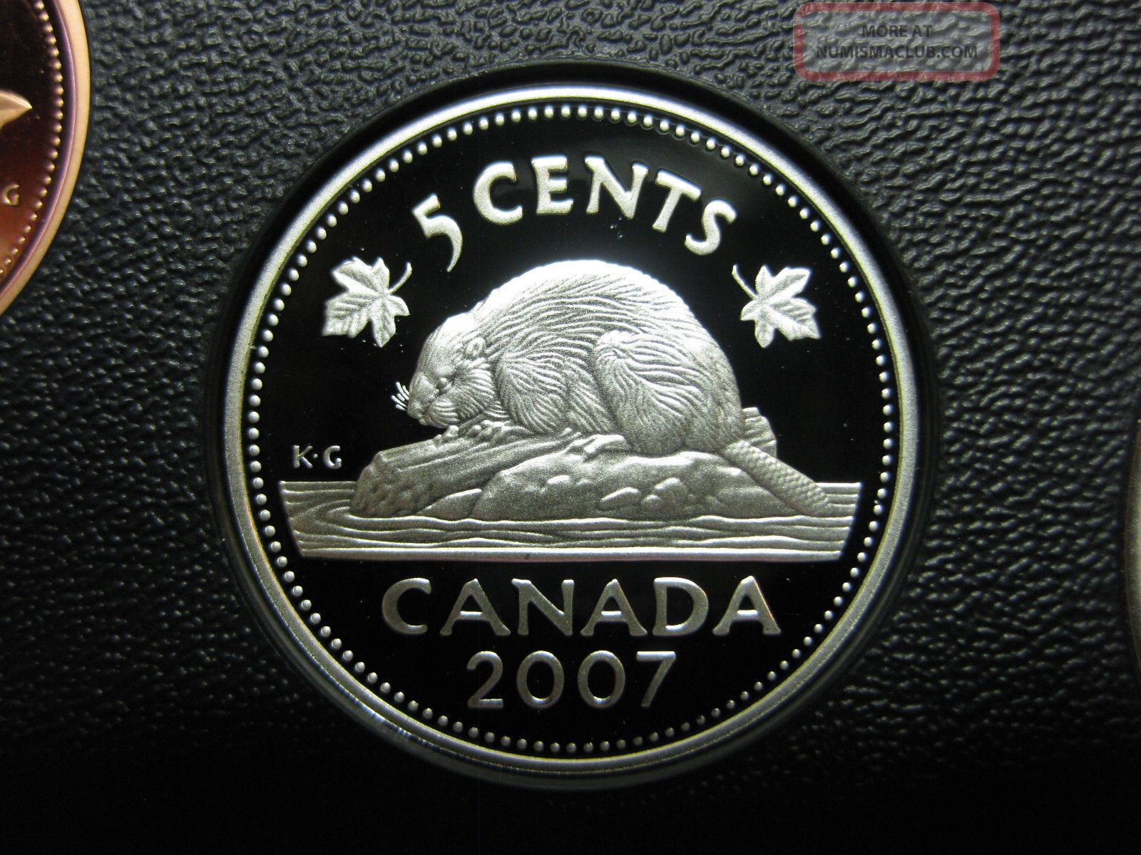 2007 Canadian Silver Proof Nickel ($0.  05) Coins: Canada photo