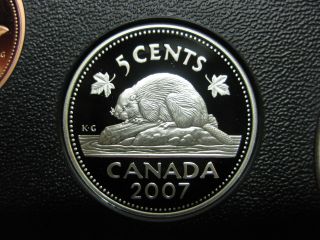 2007 Canadian Silver Proof Nickel ($0.  05) photo