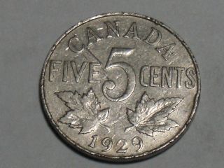 1929 Canadian Nickel 2948 photo