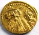 641 - 668 A.  D Byzantine Empire Constans Ii Gold Solidus Coin.  Constantinople Coins: Ancient photo 1