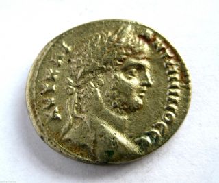 200 A.  D Emperor Caracalla Roman Provincial Silver Tetra - Drachma Coin.  Alexandria photo