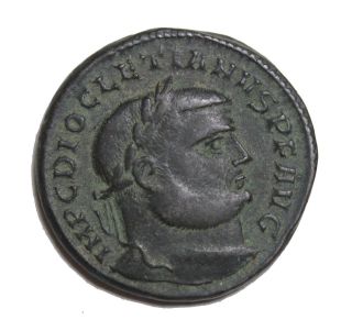Diocletian 284 - 305 Ad Large Ae Follis Antioch Ancient Roma Coin Ric.  56a photo