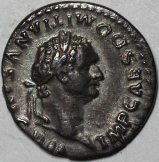 Ex Cng Xf Domitian Denarius (throne) Rome 12 Caesars Emperor photo