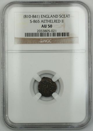 810 - 841 England Sceat Silver Coin S - 865 Aethelred Ii Au - 50 Akr photo