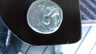 Alexander The Great Ancient Greek Silver Tetradrachm Certified By Accs photo