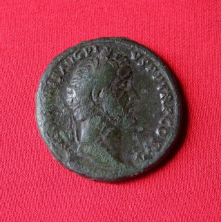 Antoninus Pius Sestertius. photo