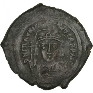 Bysantine Empire,  Maurice Tiberius,  Follis photo