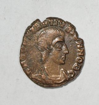 Ancient Roman Empire Bronze Follis Constantius Gallus Fel Temp Reparatio photo