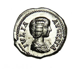 Julia Domna Ar Denarius Wife Of Septimius Severus About State Rome photo