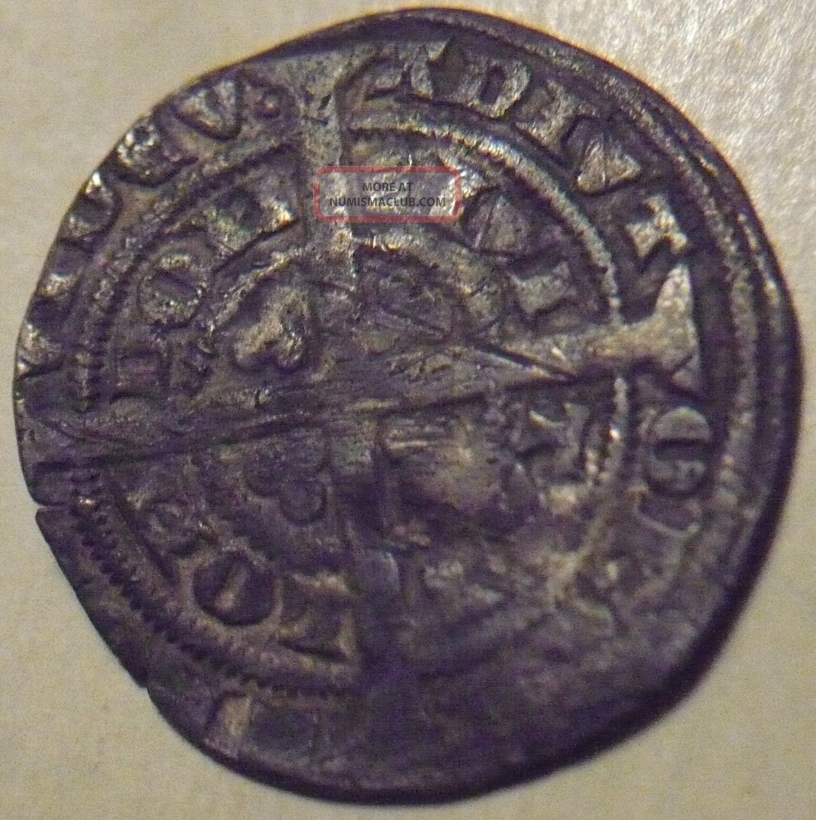 1351 - 1352 England Edward Iii Hammered Silver Half 1/2 Groat - Pre - Treaty Coins: Medieval photo
