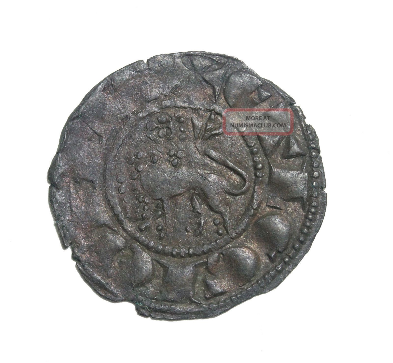 Medieval Spain Castile Y Leon Fernando Iv 1295 - 1312 Ad Pepione Vf Coins: Medieval photo