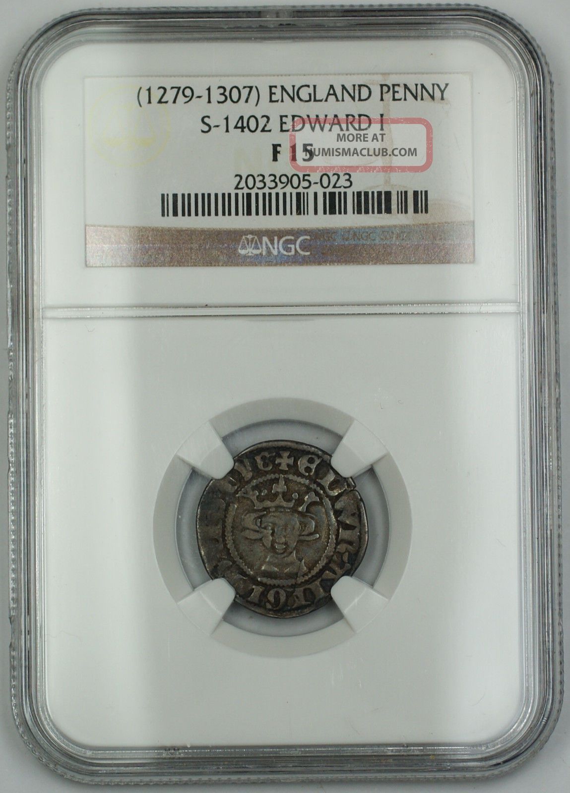 1279 - 1307 England Long Cross Penny Silver Coin S - 1402 Edward I Ngc F - 15 Akr Coins: Medieval photo