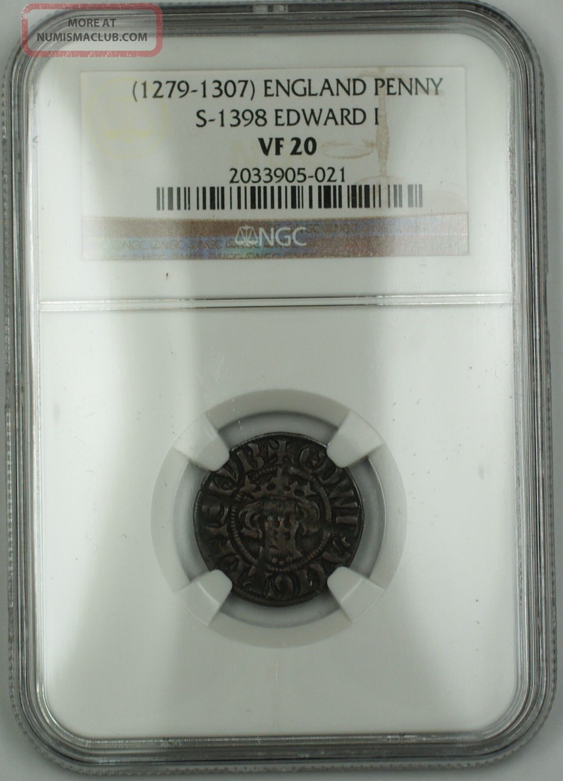 1279 - 1307 England Long Cross Penny Silver Coin S - 1398 Edward I Ngc Vf - 20 Akr Coins: Medieval photo