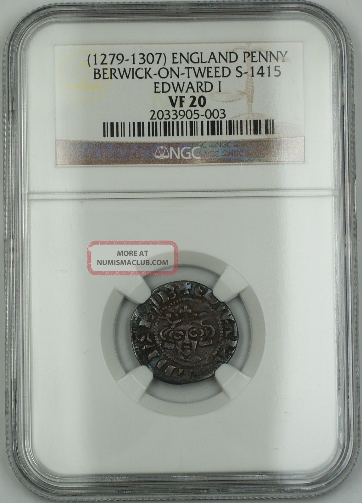 1279 - 1307 England Penny Berwick - On - Tweed Coin S - 1415 Edward I Ngc Vf - 20 Akr Coins: Medieval photo