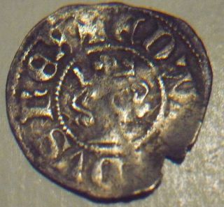 1344 - 1351 England Edward 3rd Hammered Silver Half Penny - Third/florin Coinage photo