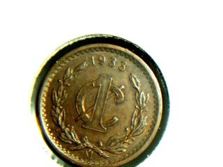 Mexico Centavo,  1933 - Xtremely Coin - See Pictures photo