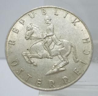 Austria 1960 5 Schilling Silver Coin Xf photo