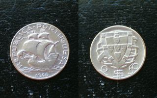 Portugal / 1946 - 2$50 / Silver Coin photo