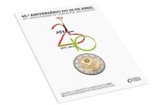 Portugal 2 Euro Cc Coin 2014 - 40th Anniversary Carnation Revolution - Bu Bnc photo
