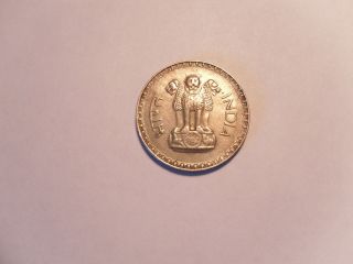 - India - 1 Rupee - 1981 - Copper - Nickel - Big & Heavy - Rare - Cir.  - Km 78.  1 photo