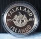 Falkland Islands 1983 150th Anniversary 50 Pence Sterling Silver Proof Coin South America photo 3