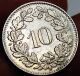 1945 - Switzerland 10 Rappen - Unc - Very Low Mintage - Rare Date Europe photo 1